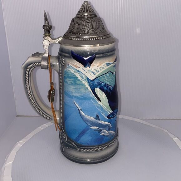 Sea World Killer Whale Stein Limited Edition Collector Series Vintage  1991 - Picture 16 of 16